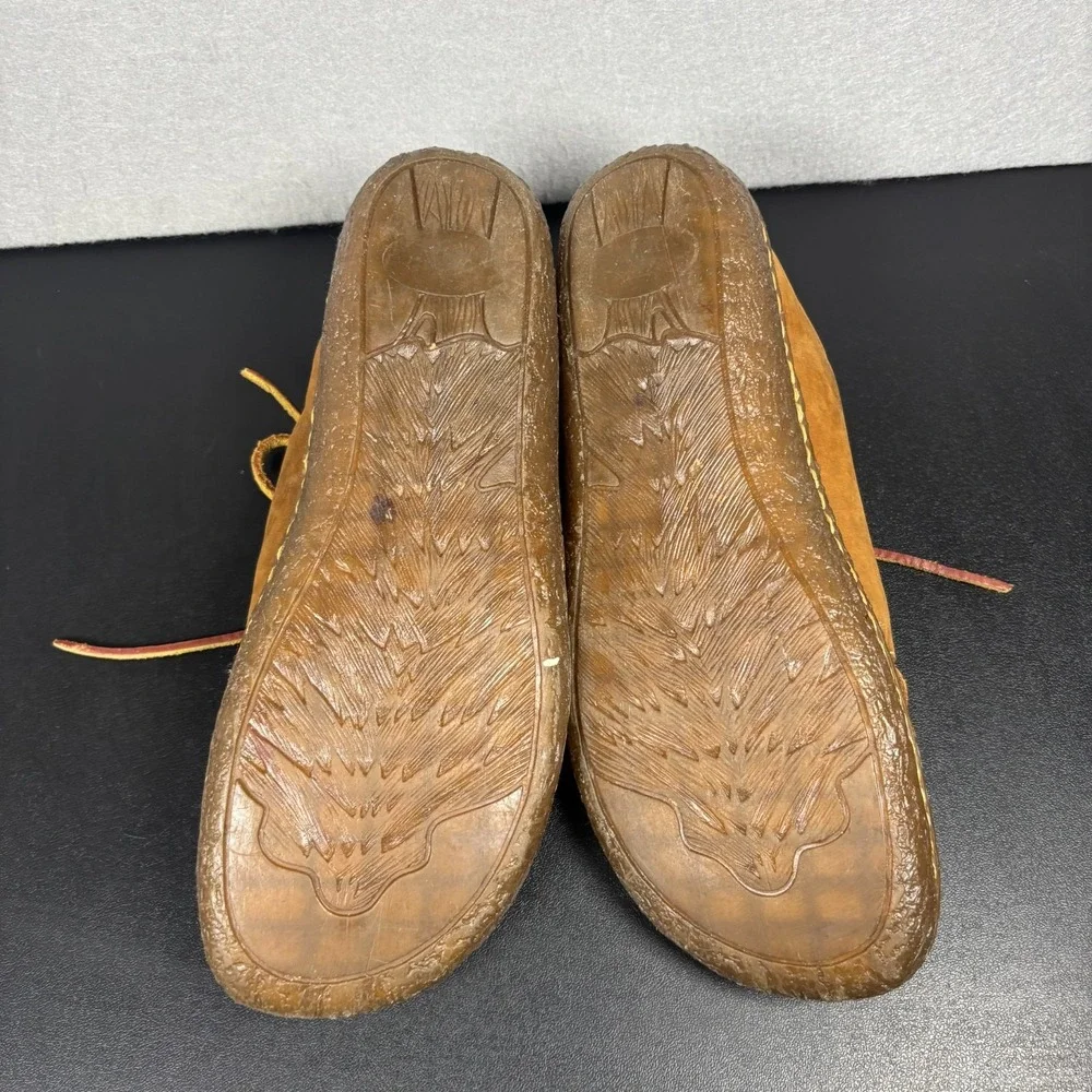 Canyon River Blues Hana Brown Tan Leather Lace Up Loafers Womens 9M Casual Shoes